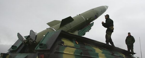 Tochka short-range tactical ballistic missile launched from test area in the Kaliningrad Region - Sputnik International