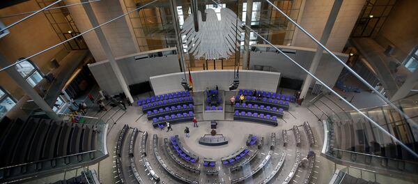 The plenary hall of the German lower house of Parliament Bundestag is pictured in preparation for the upcoming presidential elections during the Federal Assembly in Berlin, Germany The plenary hall of the German lower house of Parliament Bundestag is pictured in preparation for the upcoming presidential elections during the Federal Assembly in Berlin, Germany - Sputnik International