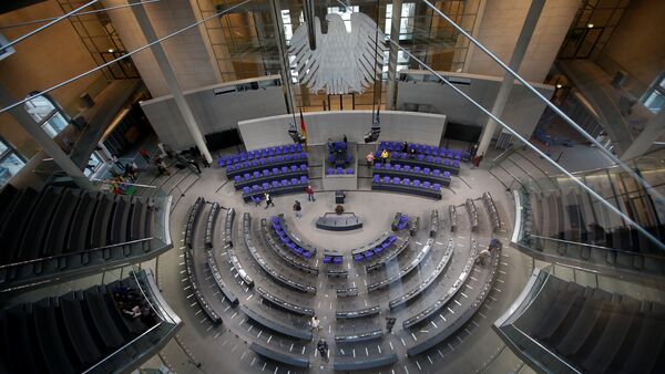 The plenary hall of the German lower house of Parliament Bundestag is pictured in preparation for the upcoming presidential elections during the Federal Assembly in Berlin, Germany - Sputnik International