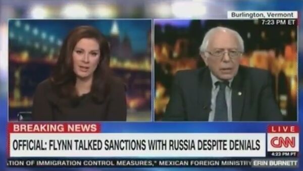 CNN Abruptly Cuts Off Bernie Sanders After He Jokes About Fake News - Sputnik International