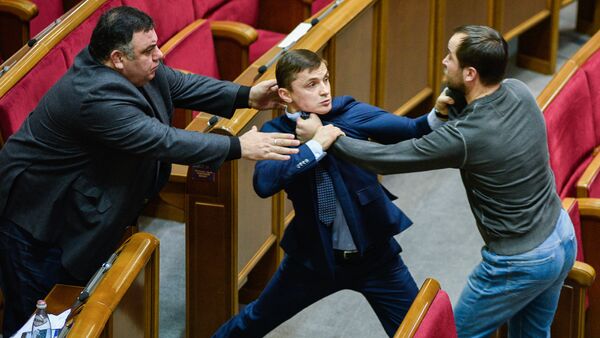 MPs at a meeting of Ukraine's Verkhovna Rada, Kiev - Sputnik International
