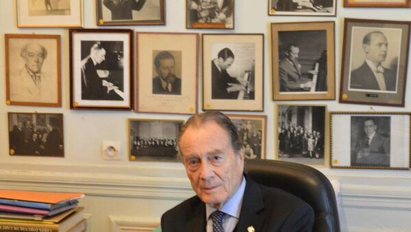 Pierre Sheremetyev, chairman of the Russian Musical Society in Paris, rector of the Sergei Rachmaninoff Russian Conservatory of Paris (Conservatoire russe de Paris Serge Rachmaninoff) and honorary chairman of the International Council of Russian Compatriots - Sputnik International