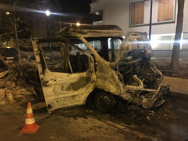 Consequences of protests against police brutality in the French town of Bobigny. file photo  - Sputnik International