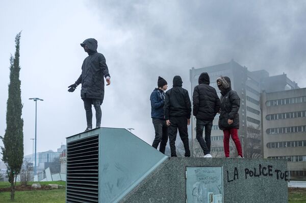 A street in the Paris suburb of Bobigny seen here during a protest against police brutality. file photo  - Sputnik International