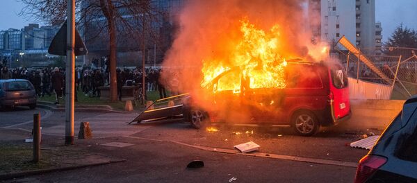 Protests against police brutality in the French town of Bobigny. file photo - Sputnik International