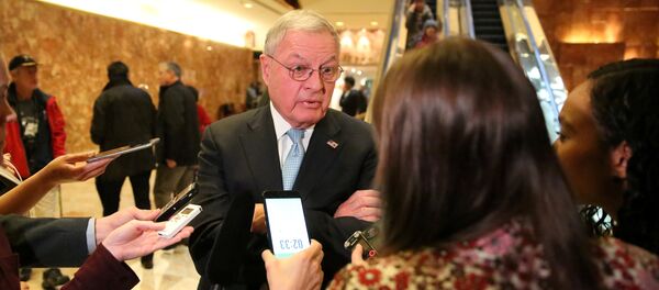 Retired Lieutenant General Keith Kellogg speaks to the media in the lobby of Donald Trump's Trump Tower in New York, U.S. November 15, 2016 - Sputnik International