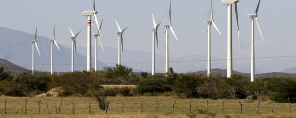 Wnd farm project in La Ventosa, Mexico, located on the narrow isthmus between the Gulf of Mexico and the Pacific Ocean (File) Wnd farm project in La Ventosa, Mexico, located on the narrow isthmus between the Gulf of Mexico and the Pacific Ocean (File) - Sputnik International