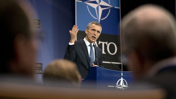 NATO Secretary General Jens Stoltenberg speaks during a media conference at NATO headquarters in Brussels on Tuesday, Feb. 14, 2017 - Sputnik International