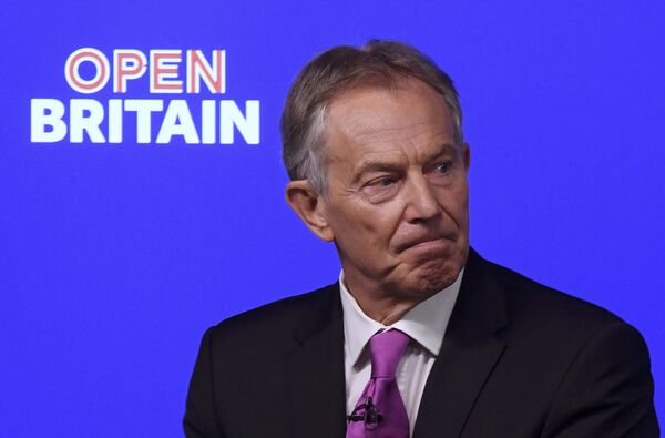 Former British Prime Minister Tony Blair delivers a keynote speech at a pro-Europe event in London, Britain, February 17, 2017. Former British Prime Minister Tony Blair delivers a keynote speech at a pro-Europe event in London, Britain, February 17, 2017. - Sputnik International