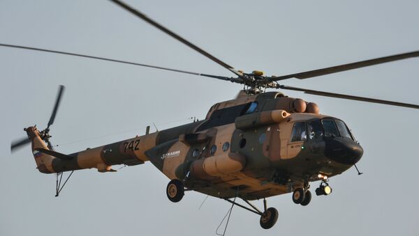 Mi-17B-5 helicopter performs a demonstration flight - Sputnik International