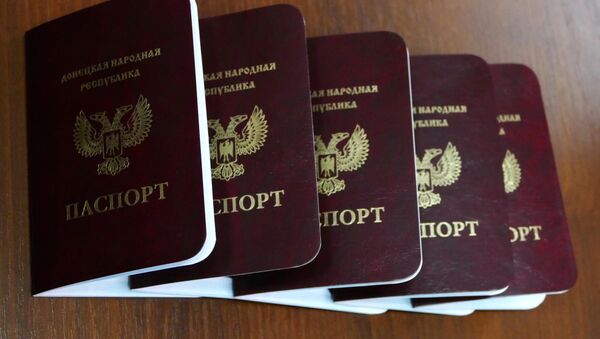 Passports of the Donetsk People's Republic are issued to the republic's nationals in Donetsk. (File) - Sputnik International