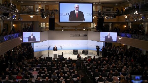 U.S. Vice President Mike Pence delivers his speech during the 53rd Munich Security Conference in Munich, Germany, February 18, 2017 - Sputnik International