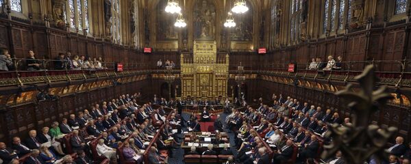 The House of Lords chamber in Parliament, London, Monday, Sept. 5, 2016. The House of Lords chamber in Parliament, London, Monday, Sept. 5, 2016. - Sputnik International