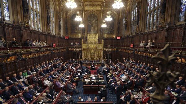 The House of Lords chamber in Parliament, London, Monday, Sept. 5, 2016. - Sputnik International