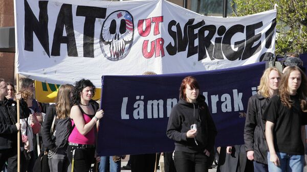A demonstration in Oestersund against NATO's military operations in Sweden (File) - Sputnik International