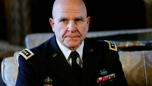 Newly named National Security Adviser Army Lt. Gen. H.R. McMaster listens as U.S. President Donald Trump makes the announcement at his Mar-a-Lago estate in Palm Beach, Florida U.S. February 20, 2017 - Sputnik International