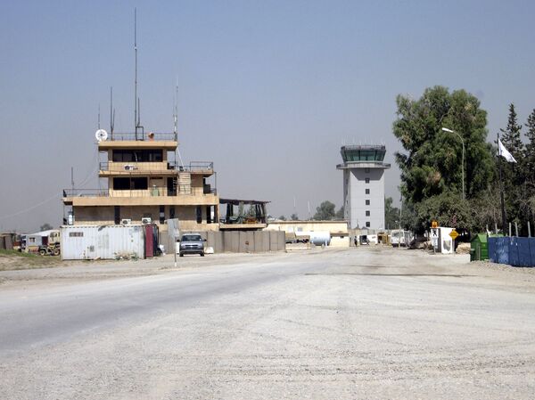 The air traffic control tower is seen at the airport in Mosul, 360 kilometers (225 miles) northwest of Baghdad, Iraq, on Sept. 19, 2007 The air traffic control tower is seen at the airport in Mosul, 360 kilometers (225 miles) northwest of Baghdad, Iraq, on Sept. 19, 2007 - Sputnik International