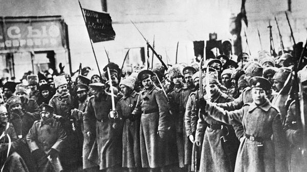 Soldiers of 1917 February Revolution. - Sputnik International