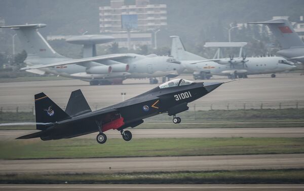 Photo: China’s FC-31 Stealth Fighter Prototype Spotted on Training Mission Photo: China’s FC-31 Stealth Fighter Prototype Spotted on Training Mission - Sputnik International