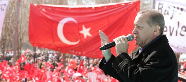 Turkish President Tayyip Erdogan makes a speech during an opening ceremony in the southeastern city of Gaziantep, Turkey, February 19, 2017. Turkish President Tayyip Erdogan makes a speech during an opening ceremony in the southeastern city of Gaziantep, Turkey, February 19, 2017. - Sputnik International