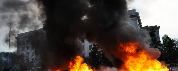 The House of Trade Unions building in Odessa on May 2, 2014 The House of Trade Unions building in Odessa on May 2, 2014 - Sputnik International