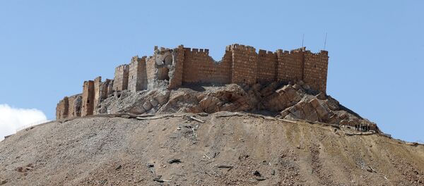 View of Fakhr-al-Din al-Ma'ani Castle, known as Palmyra citadel, on a hilltop in the ancient city of Palmyra (File) - Sputnik International
