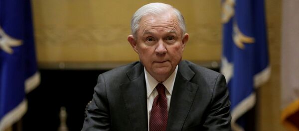 U.S. Attorney General Jeff Sessions holds his first meeting with heads of federal law enforcement components at the Justice Department. in Washington U.S., February 9, 2017 - Sputnik International