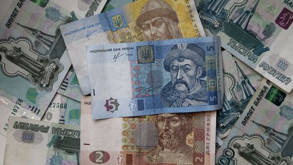 Russian and Ukrainian bills and coins - Sputnik International