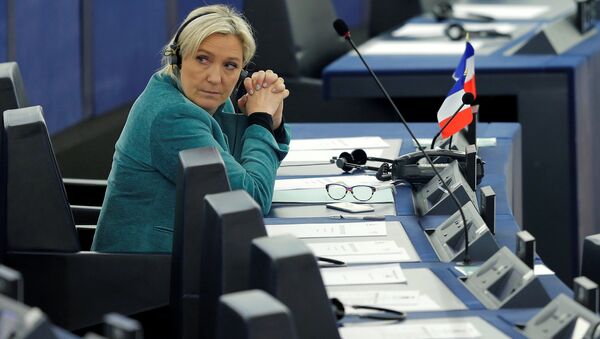 Marine Le Pen, French National Front (FN) political party leader and Member of the European Parliament, attends a debate at the European Parliament in Strasbourg, France, February 3, 2016 - Sputnik International
