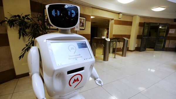 Robot Metrosha in the central office of Moscow Metro in Prospekt Mira station - Sputnik International