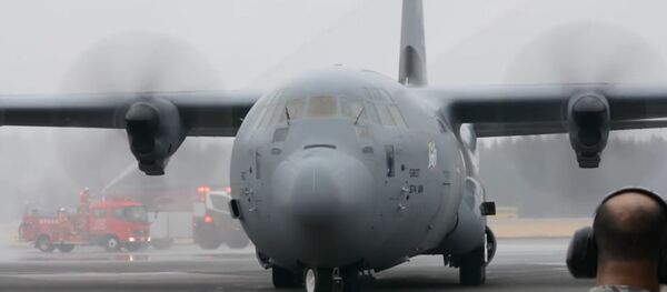 First C130-J Super Hercules arrives at Yokota Air Base, Japan First C130-J Super Hercules arrives at Yokota Air Base, Japan - Sputnik International
