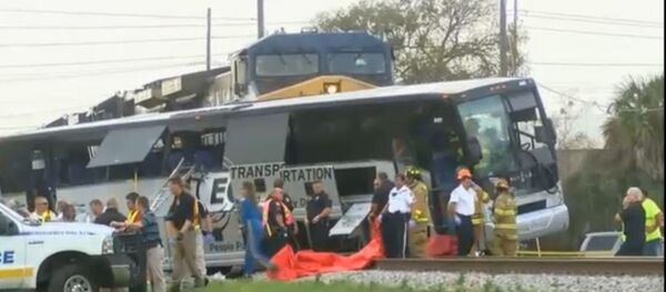 Crash in Buloxi, Miss. Courtesy of WLOX News Now. - Sputnik International