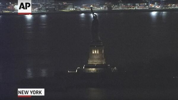 Statue of Liberty Blackout on the night of March 7, 2017 - Sputnik International