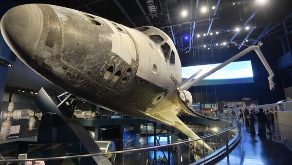 US space shuttle Atlantis displayed at the NASA's John F.Kennedy Space Center on Cape Canaveral, Florida - Sputnik International