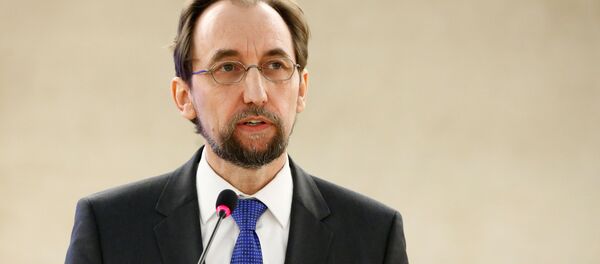 Zeid Ra'ad Al Hussein, U.N. High Commissioner for Human Rights attends the 34th session of the Human Rights Council at the European headquarters of the United Nations in Geneva, Switzerland, February 27, 2017 - Sputnik International