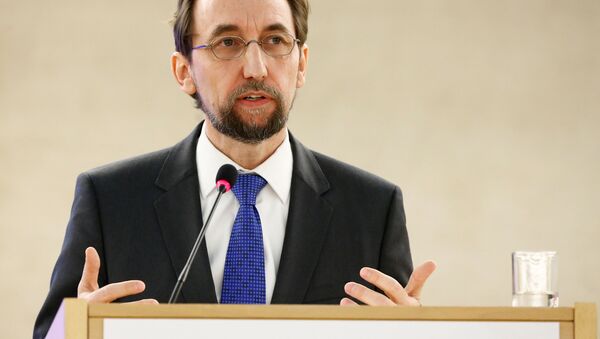 Zeid Ra'ad Al Hussein, U.N. High Commissioner for Human Rights attends the 34th session of the Human Rights Council at the European headquarters of the United Nations in Geneva, Switzerland, February 27, 2017 - Sputnik International
