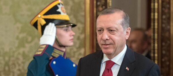 March 10, 2017. President of Turkey Recep Tayyip Erdogan arrives at a meeting with President Vladimir Putin before the sixth meeting of the High-Level Russian-Turkish Cooperation Council - Sputnik International