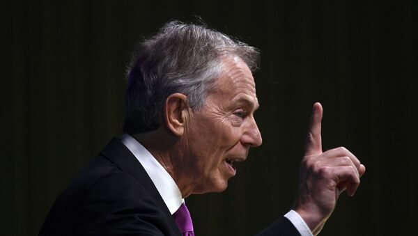 Former British Prime Minister Tony Blair delivers a keynote speech at a pro-Europe event in London, Britain, February 17, 2017.  - Sputnik International
