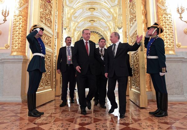 President Vladimir Putin takes part in Russian-Turkish Cooperation Council meeting President Vladimir Putin takes part in Russian-Turkish Cooperation Council meeting - Sputnik International