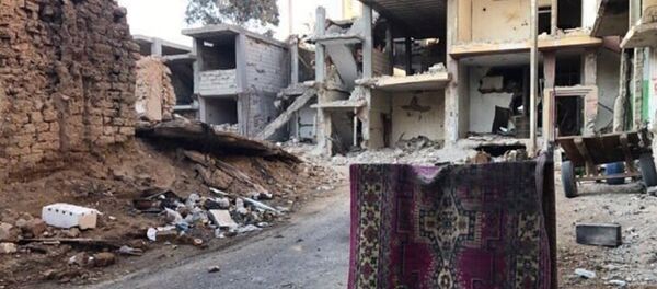 Buildings destroyed during combat activities in the residential part of Ancient Palmyra in Homs Governorate, Syria Buildings destroyed during combat activities in the residential part of Ancient Palmyra in Homs Governorate, Syria - Sputnik International