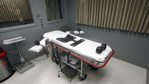 This Nov. 18, 2011 file photo shows the execution room at the Oregon State Penitentiary. - Sputnik International