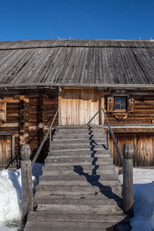 Sergeyev house, built in the village of Logmoruchey, in the Kizhi  museum. - Sputnik International