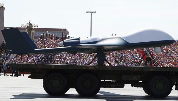A Chinese unmanned aerial vehicle is presented during a military parade in Tiananmen Square in Beijing (file) - Sputnik International