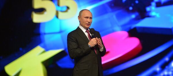 President Vladimir Putin at KVN 55th Anniversary Festival - Sputnik International