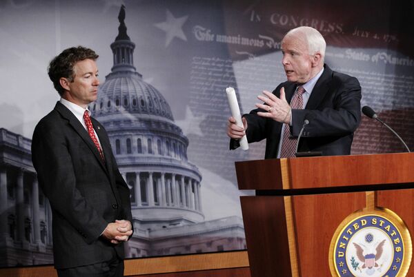 John McCain and Rand Paul John McCain and Rand Paul - Sputnik International