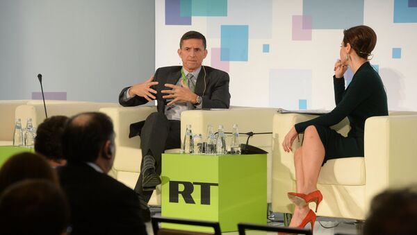 Michael Flynn, ex-director of the US Defense Intelligence Agency (2012-2014) at the RT conference Information, messages, politics: the shape-shifting powers of today's world. - Sputnik International