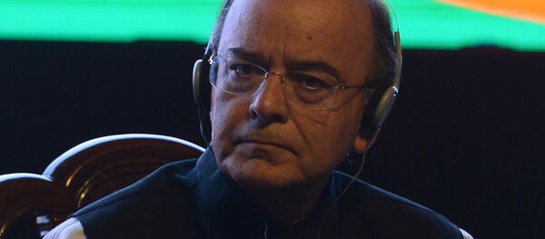 Minister of Defence, Finance and Corporate Affairs of India Arun Jaitley listens during the inaugural session of the India-Russia military and industrial conference in New Delhi on March 17, 2017 Minister of Defence, Finance and Corporate Affairs of India Arun Jaitley listens during the inaugural session of the India-Russia military and industrial conference in New Delhi on March 17, 2017 - Sputnik International