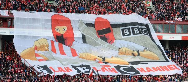 Lokomotiv fans during the Russian Football Premier League championship's round 20 match between FC Lokomotiv (Moscow) and FC Spartak (Moscow) - Sputnik International