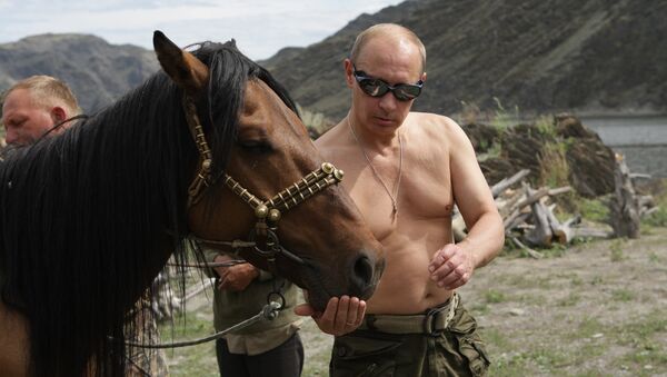 Vladimir Putin on vacation in Tyva Republic - Sputnik International