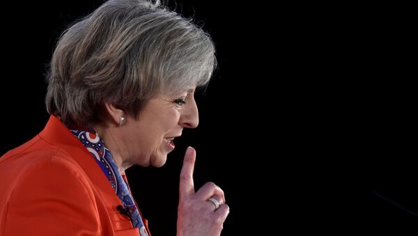 Britain's Prime Minister Theresa May speaks at the Conservative Party's Spring Forum in Cardiff, Wales, March 17, 2017. - Sputnik International